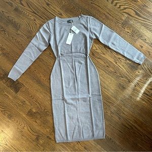Vici Gray Midi Dress